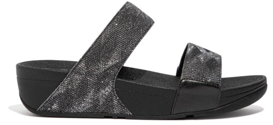 FitFlop Lulu Glitz Slides All Black - Shopping4Africa