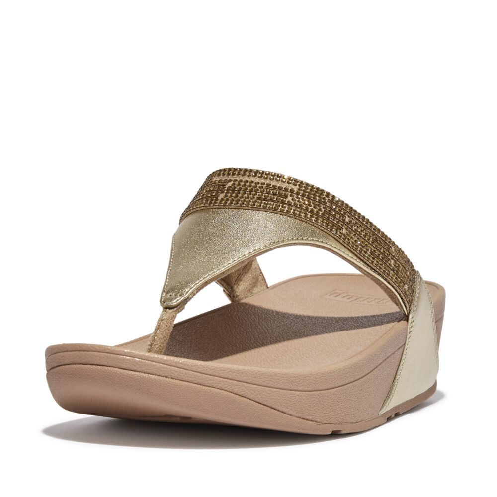 FitFlop Lulu L/Crystal L Sandals Platino - Shopping4Africa