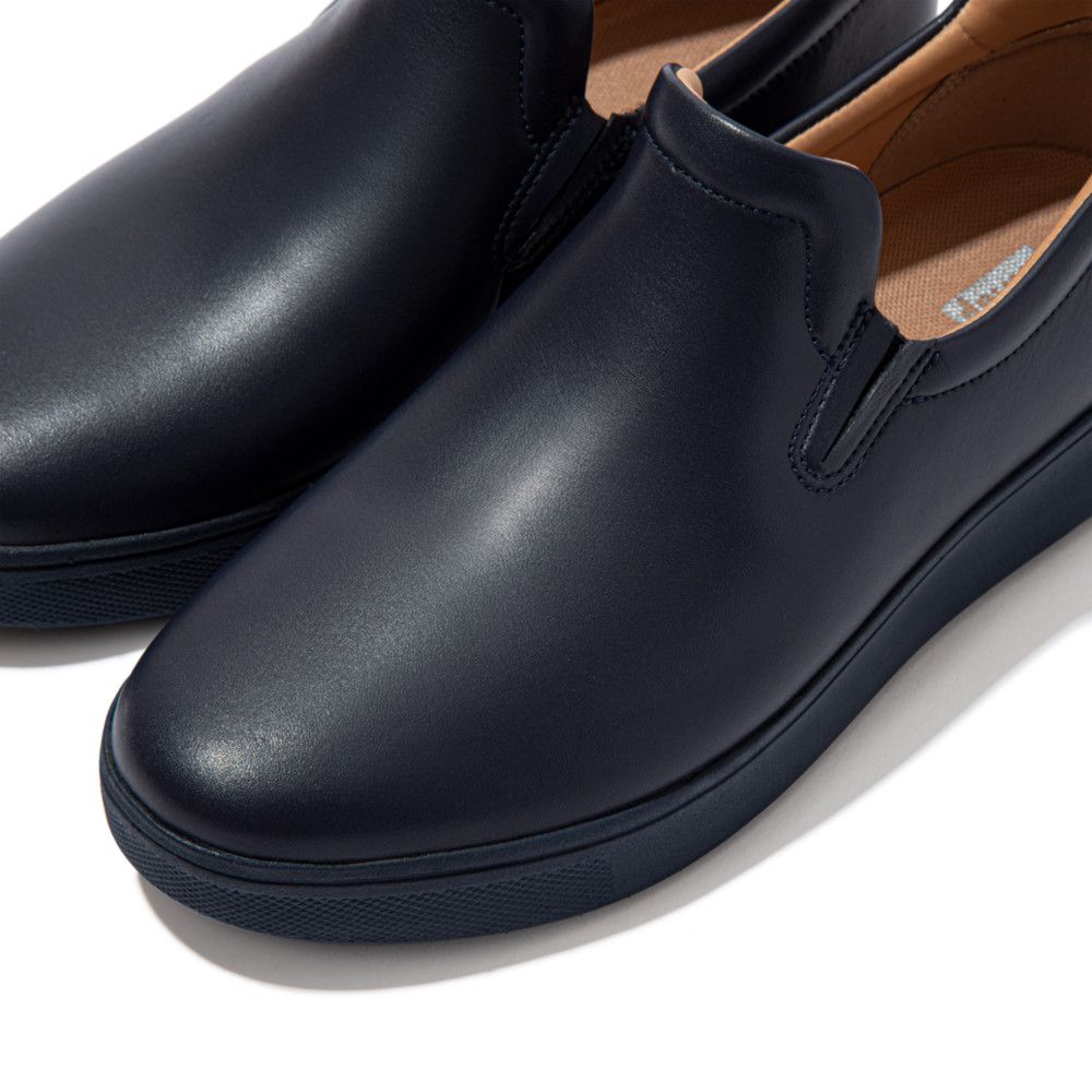 FitFlop Rally Leather Slip On Midnight Navy - Shopping4Africa