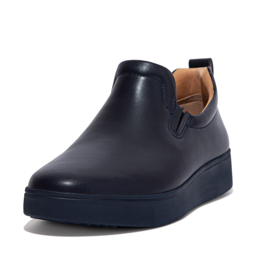 FitFlop Rally Leather Slip On Midnight Navy - Shopping4Africa