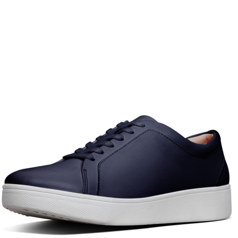 FitFlop Rally Leather Sneaker Maritime Blue - Shopping4Africa