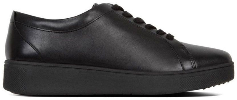 FitFlop Rally Leather Sneakers All Black - Shopping4Africa