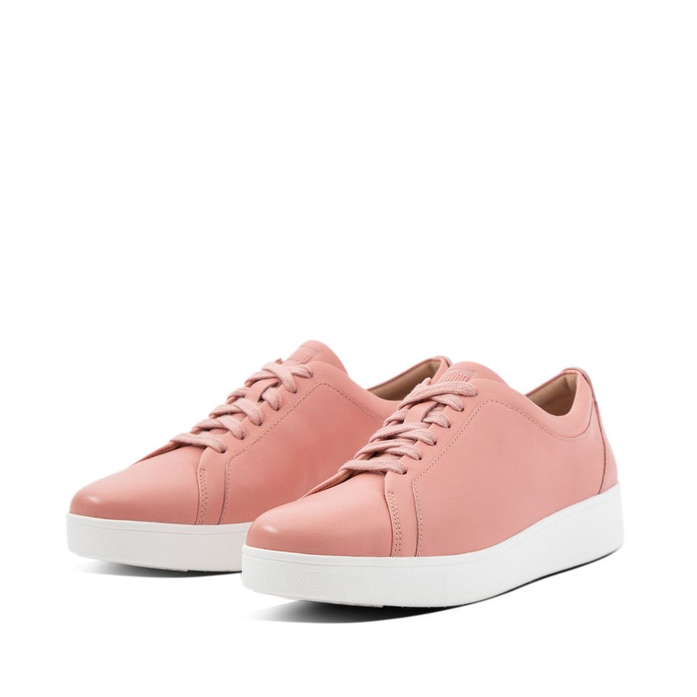 FitFlop Rally Sneaker Leather Rose Pink - Shopping4Africa