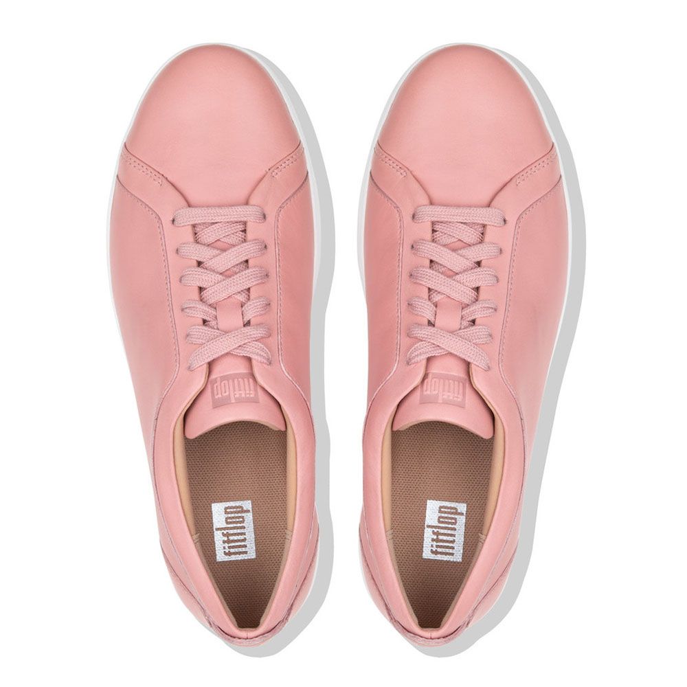 FitFlop Rally Sneaker Leather Rose Pink - Shopping4Africa