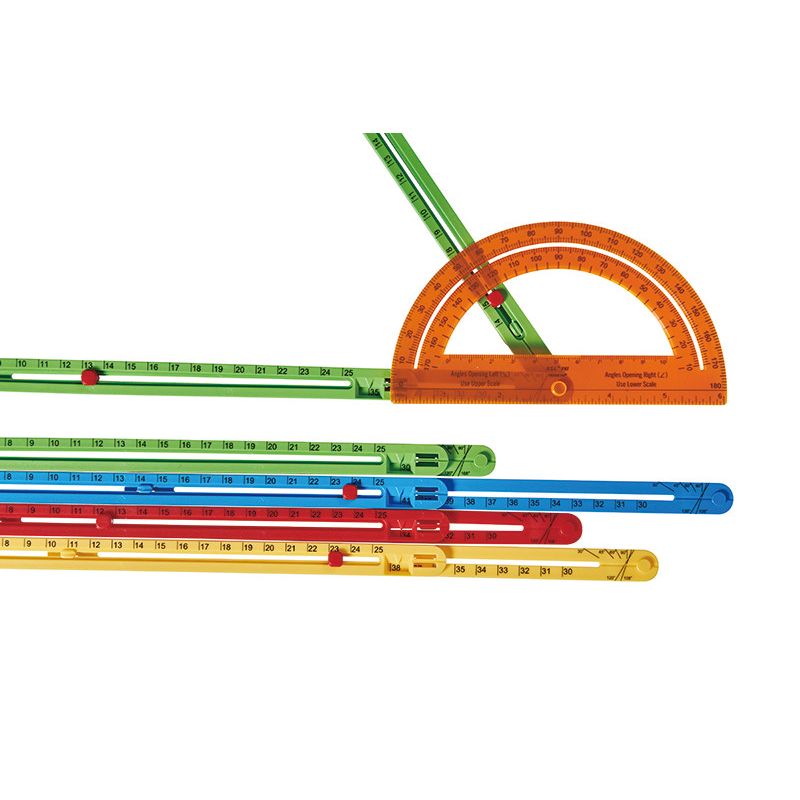 Geo Sticks - Advanced Triangle Set (16 Sticks & 2x15cm Protractor) - Shopping4Africa