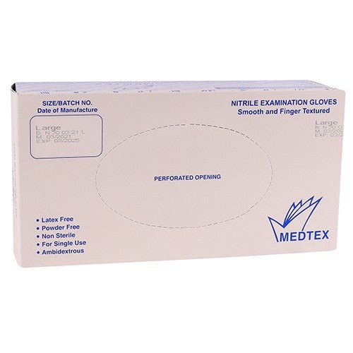 Glove Examination Nitrile PF Large Box of 100 - Shopping4Africa