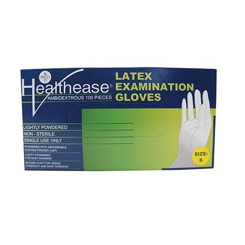 GLOVE LATEX LIGHTLY POWDER HEALTHEASE S 100 - Shopping4Africa