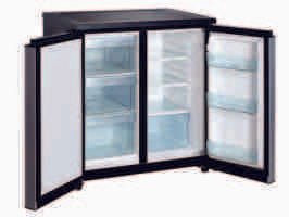 GOLDAIR Double Door Bar Fridge/Freezer Silver/Black 240L GOLDAIR GUSS-240 - Shopping4Africa