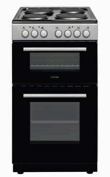 Goldair Double Eletric Oven With Solid Element Hob Silver Innox Finish GDFEO-5060 - Shopping4Africa