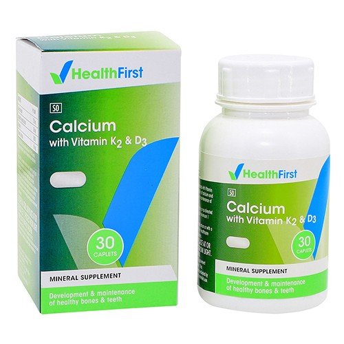 HEALTH FIRST CALCIUM WITH K2 & D3 30 CAPLETS - Shopping4Africa
