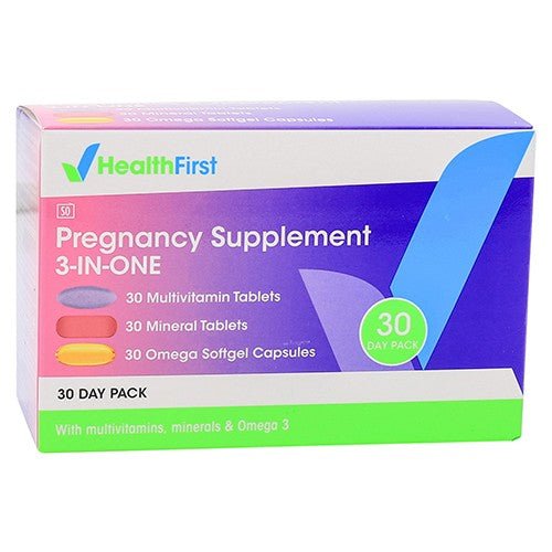 HEALTH FIRST PREGNANCY SUPPLEMENT 3IN1 PACK TAB 30 - Shopping4Africa