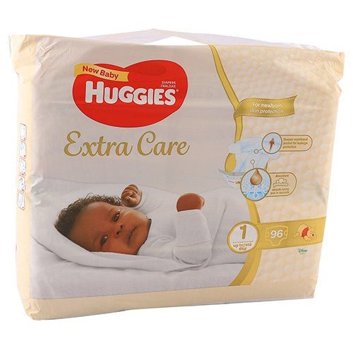 HUGGIES EXTRA CARE SIZE 1 PACK OF 96 - Shopping4Africa