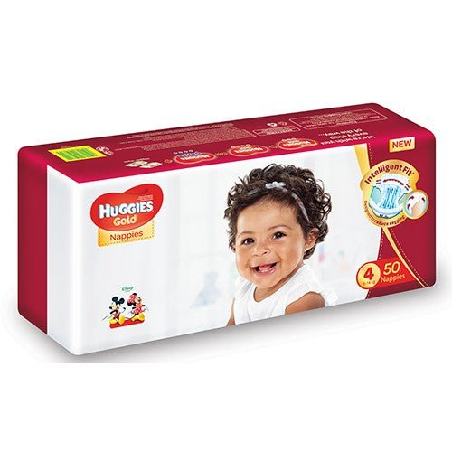 HUGGIES GOLD NAPPIES SIZE 4 VP 50 - Shopping4Africa