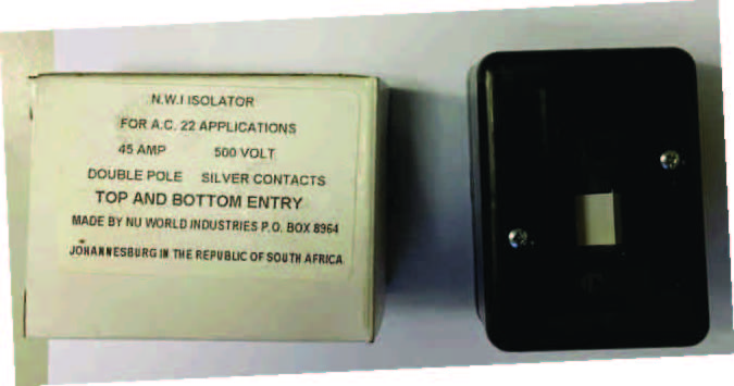 ISOLATOR 45 AMP 500 VOLT - Shopping4Africa