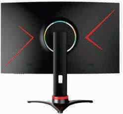 JVC 32” Edgeless Curved Adjustable QHD Gaming Monitor LT-GN32525 ...