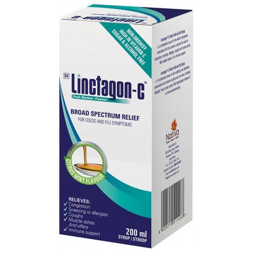 Linctagon C Adult Cold and Flu Syrup 200ml - Shopping4Africa