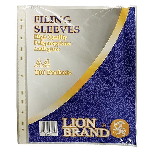LION Filing Sleeves A4 40mic 100’S - Shopping4Africa