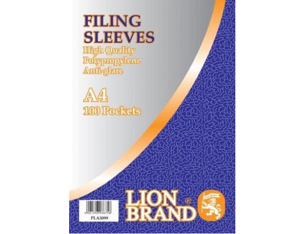 LION Filing Sleeves A4 40mic 100’S - Shopping4Africa