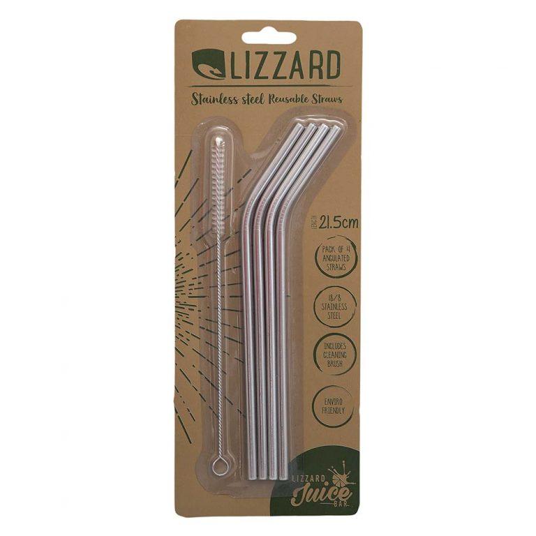 Lizzard Stainless Steel Straw Set - Shopping4Africa