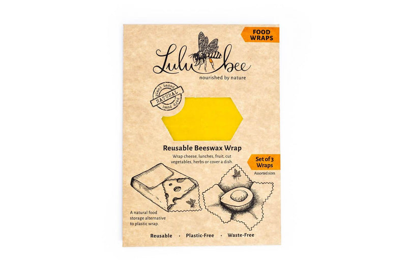 Lulubee Reusable Beeswax Food Wrap (set of 3) - Shopping4Africa
