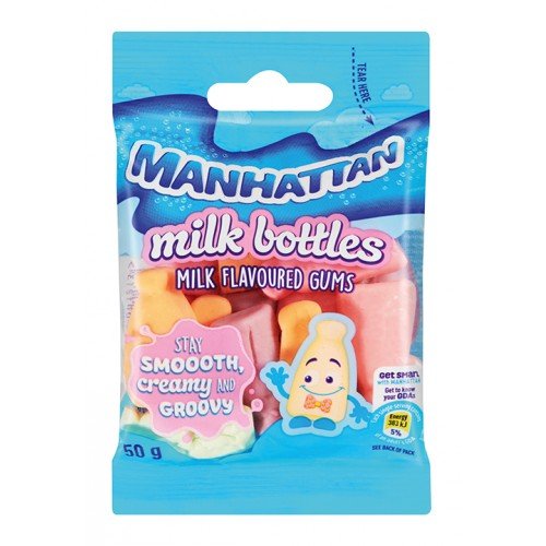 Manhattan Candy Mini Milk Bottles 50g - Shopping4Africa