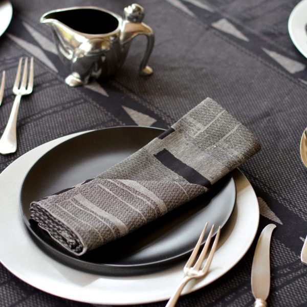 Metallic Bogolan Napkins - Shopping4Africa