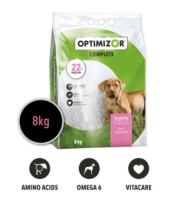 Optimizor Complete Puppy Beef @8KG - Shopping4Africa