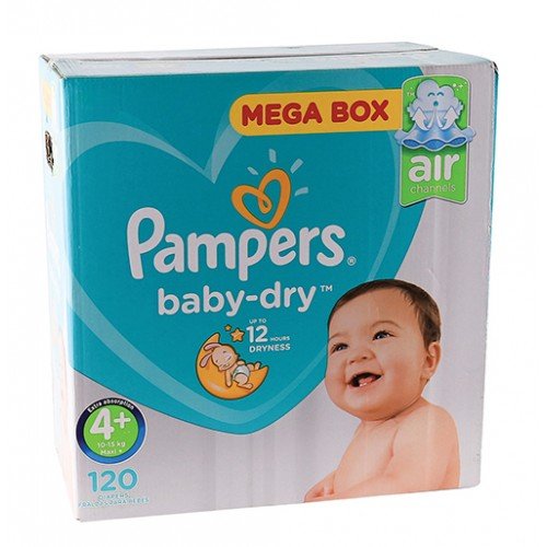 PAMPERS ACTIVE BABY MAXI+ 120 NO4 10-15KG - Shopping4Africa