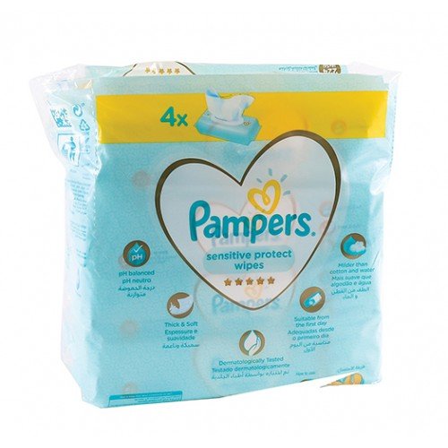 PAMPERS BABY WIPES SENSITIVE 4S 4x56~ - Shopping4Africa