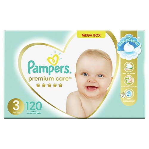 PAMPERS PREMIUM CARE MIDI MP 120 - Shopping4Africa