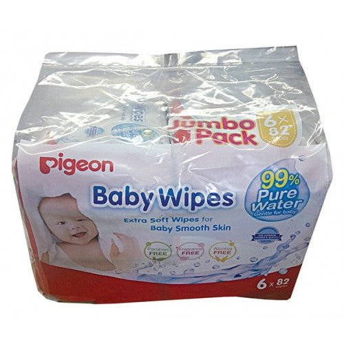 PIGEON BABY WIPES 100% WATER 6IN1 RFL 80 - Shopping4Africa