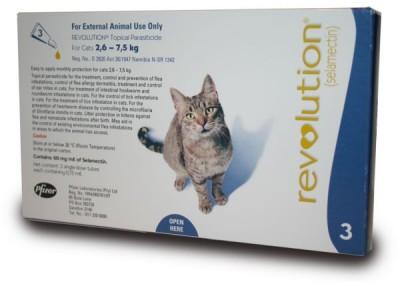 REVOLUTION 6% CATS (0.75MLX3) 2.6-7.5KG (BLUE) - Shopping4Africa