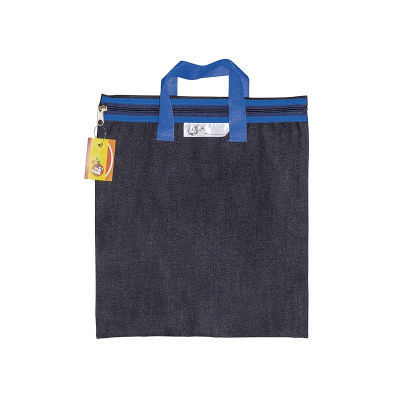 School Library Book Bag - A4 Denim + Handle - Choose Colour - Shopping4Africa