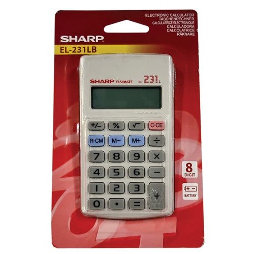 Sharp Calculator EL231 8 Digit Hand Held - Shopping4Africa