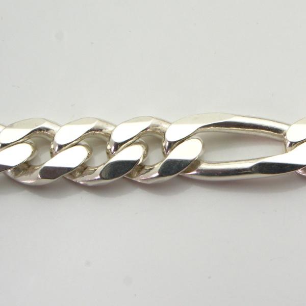 Silver 3+1 Figaro Chains 11mm wide 23cm - Shopping4Africa