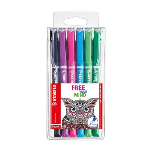 STABILO SENSOR FINELINER ASSORTED WALLET 6s - Shopping4Africa