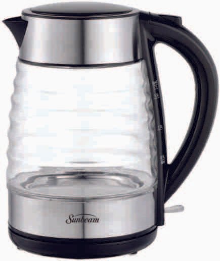 Sunbeam 1.7L Stainless Steel Ribbed Glass Kettle SGK-2200RA - Shopping4Africa