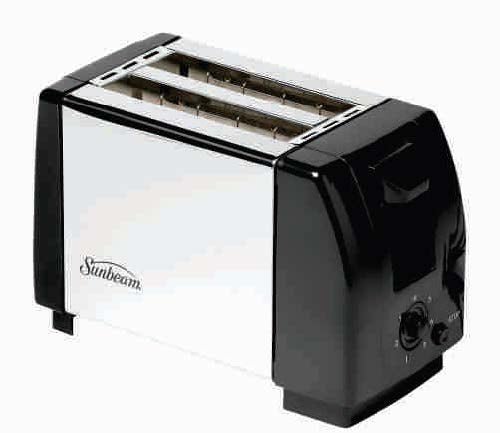 Sunbeam Deluxe Black and Stainless Steel Toaster SST-100A - Shopping4Africa