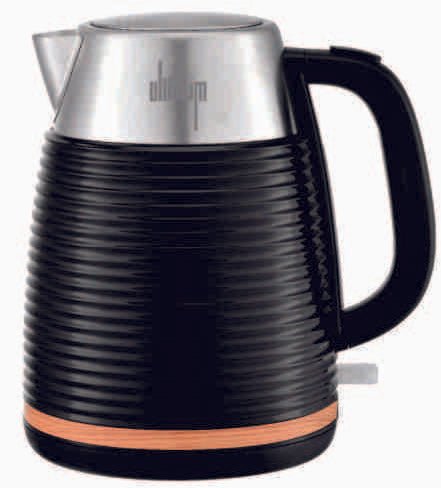 Sunbeam Ultimum S/S Black Ribbed + Wood Trim Effect Kettle SUSRK-2800 - Shopping4Africa