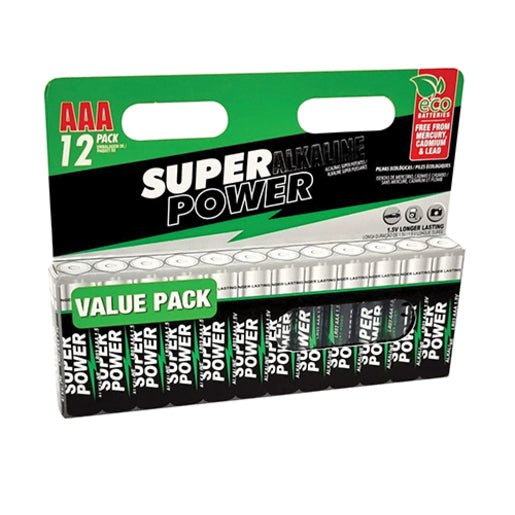 Super Power Alkaline Batteries AAA 12 - Shopping4Africa