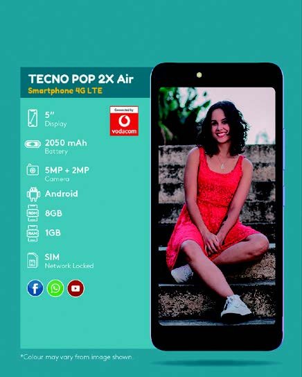 Tecno POP 2X Air Smartphone 4G LTE - Shopping4Africa