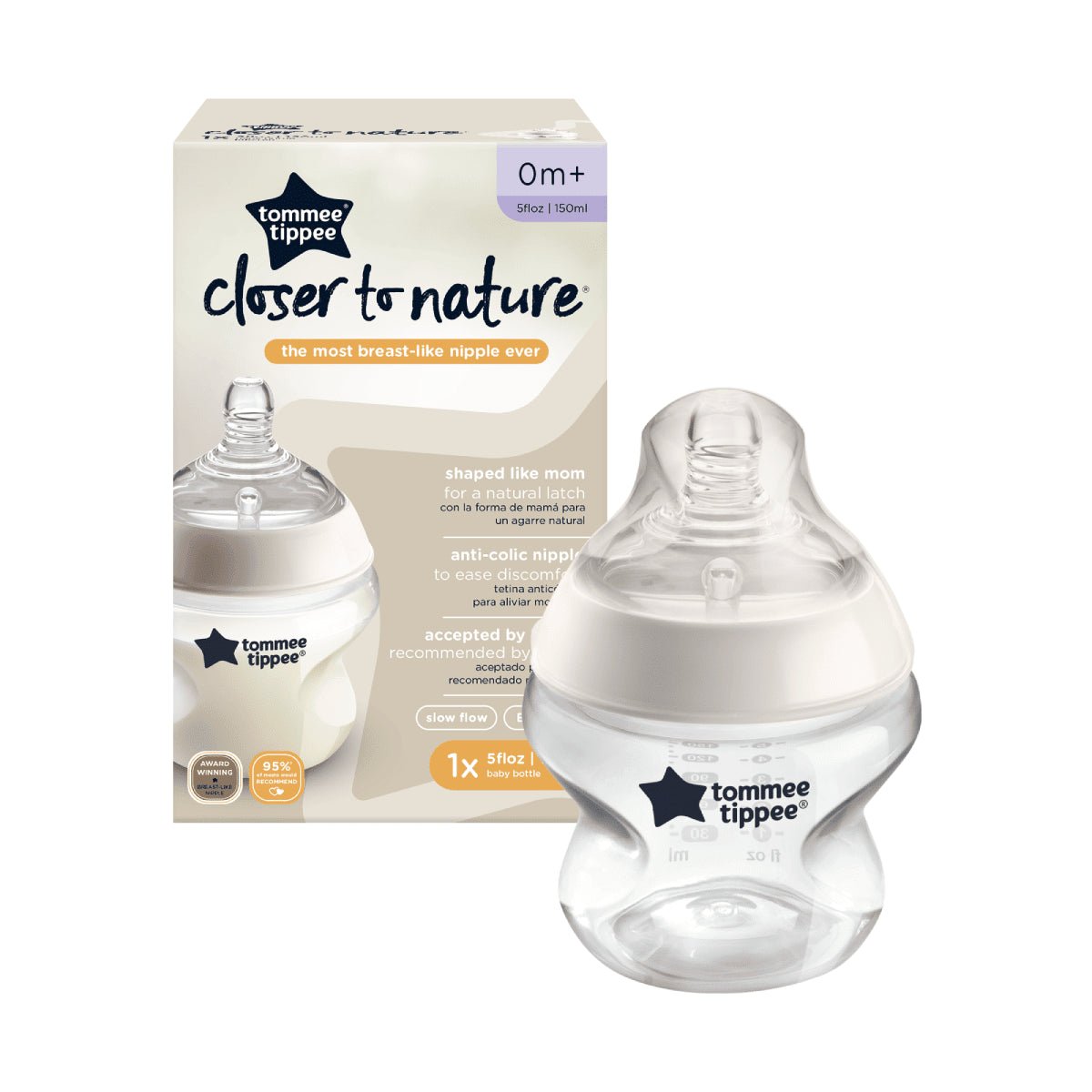 Tommee Tippee Closer To Nature 150Ml Bottle 1Pk 0M+ - Shopping4Africa