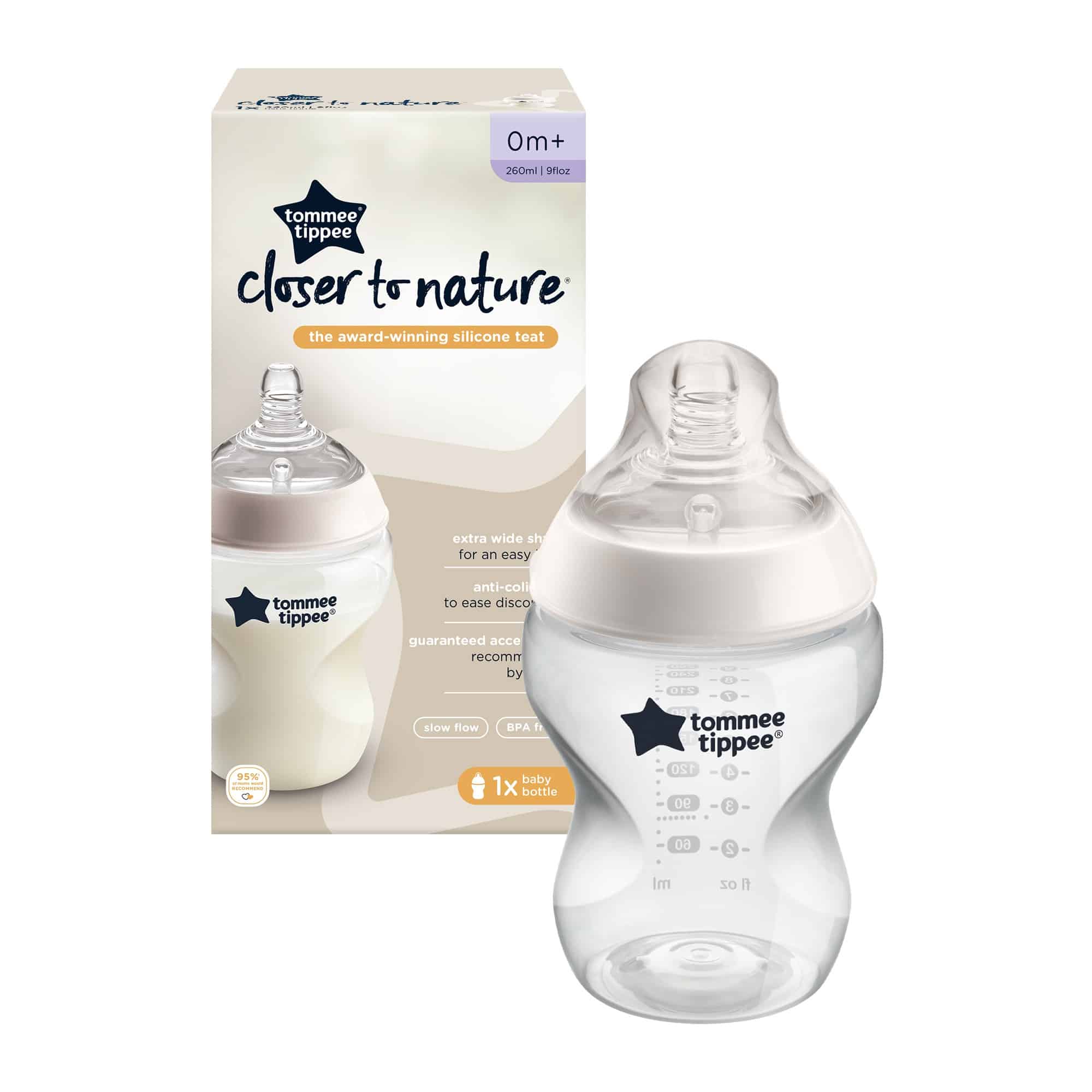 Tommee Tippee Closer To Nature 260Ml Bottle - Shopping4Africa