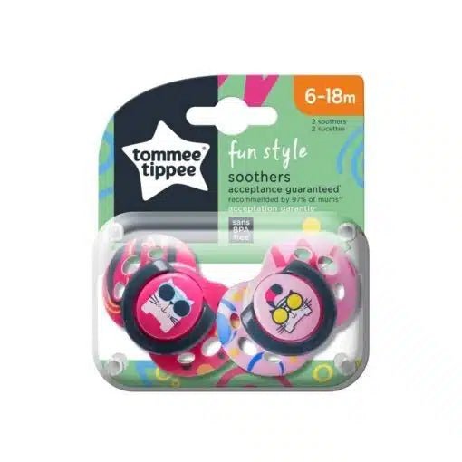 Tommee Tippee Ecomm Fun Soother 6-18M 6Pk - Girl - Shopping4Africa