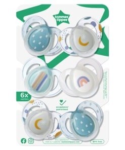 Tommee Tippee Ecomm Night Soother 6-18M 6Pk - Boy - Shopping4Africa