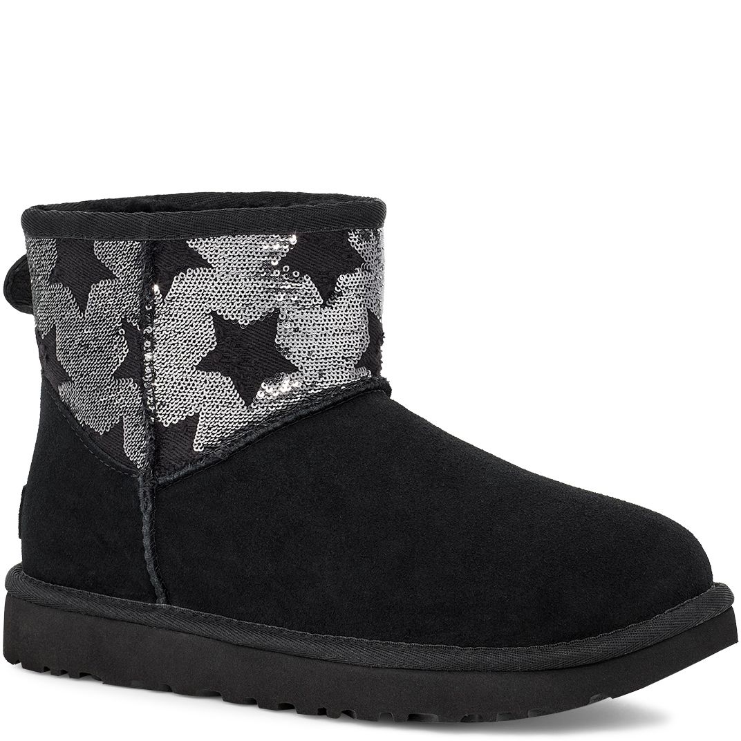 UGG Classic Min Sequin Star Black - Shopping4Africa