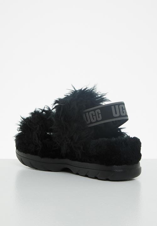 UGG Fluff Sugar Sandal Black - Shopping4Africa