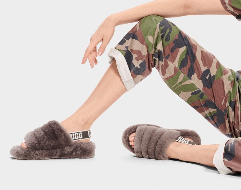 UGG Fluff Yeah Slide Charcoal - Shopping4Africa