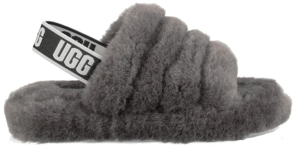 UGG Fluff Yeah Slide Charcoal Kids - Shopping4Africa