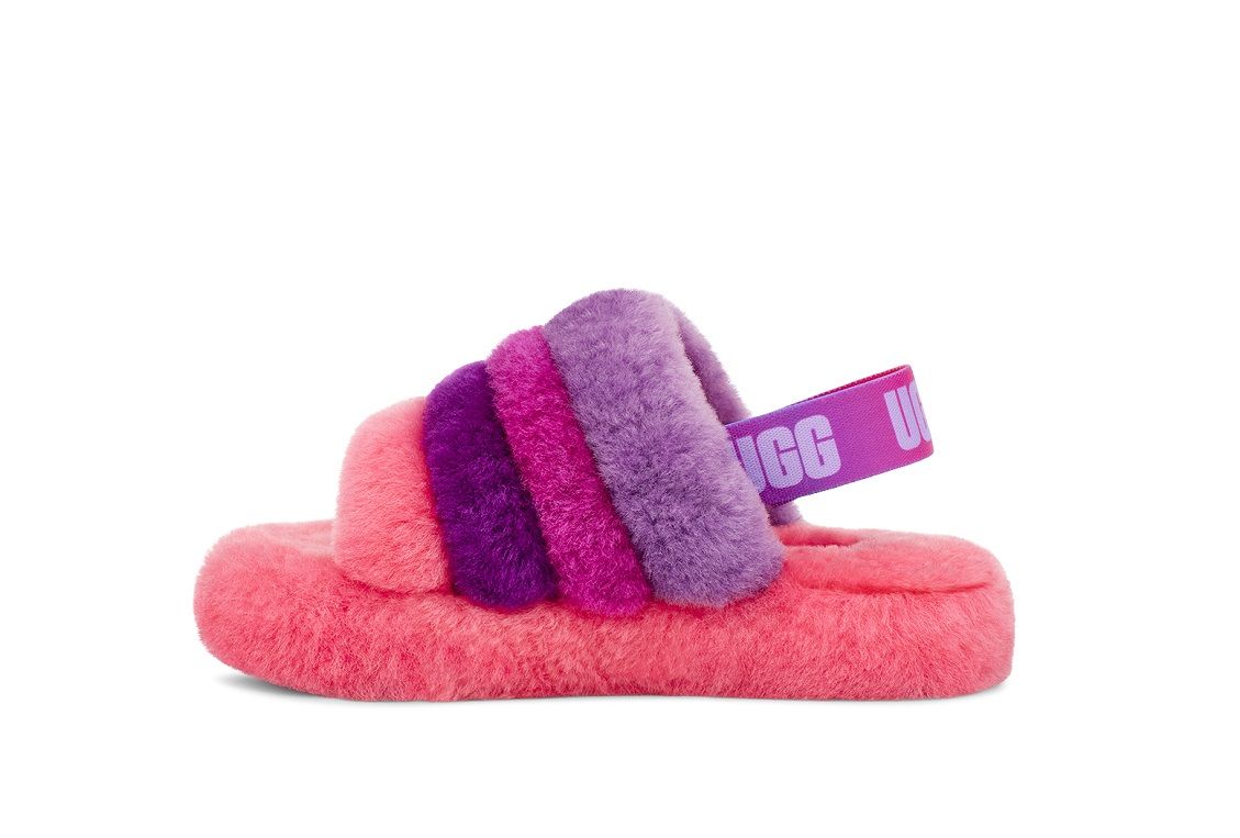 UGG Fluff Yeah Slide Pink/Purple Rainbow Kids - Shopping4Africa